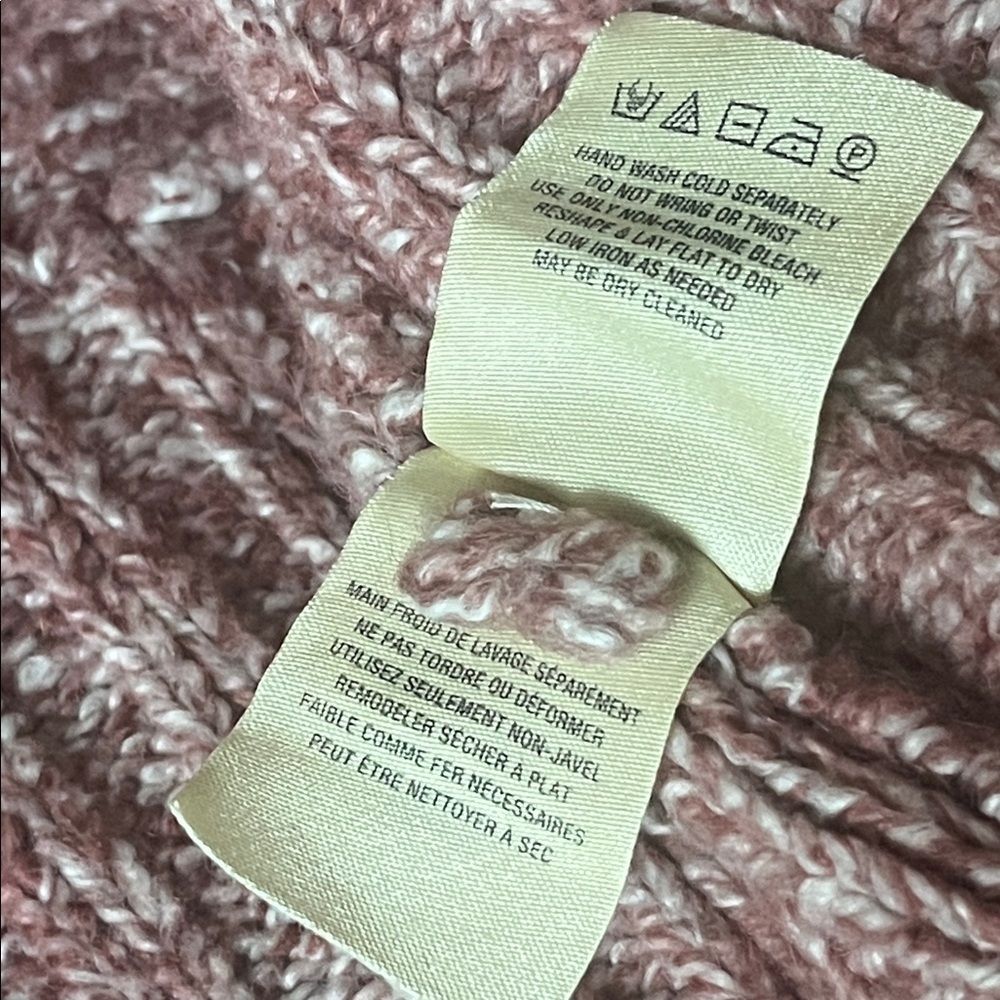 Anthropologie Cardigan Angel of the North Chaucer Pink Open Front Cardigan - Picture 8 of 10